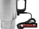 Taza termo en acero inoxidable con calentamiento