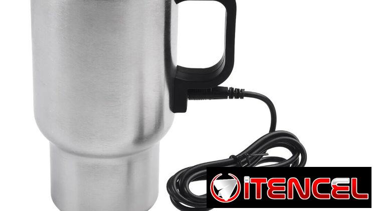 Taza termo en acero inoxidable con calentamiento