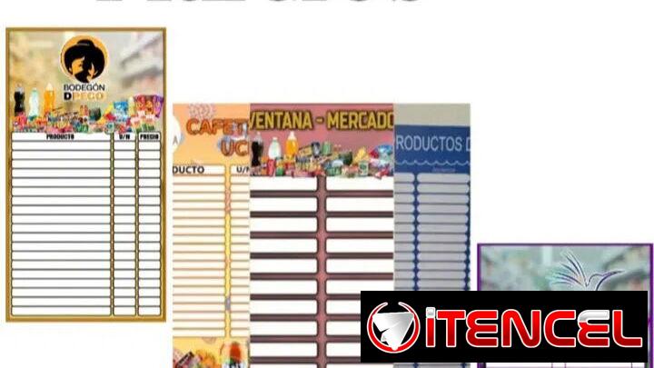 ⭐Pizarra de Precios para su Negocio