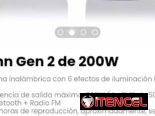 Onn Gen 2 de 200W. Bocina inalámbrica con 6 efectos de iluminación LED RGB