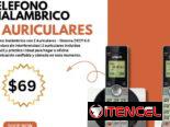 Teléfono Inalámbrico con 2 Auriculares