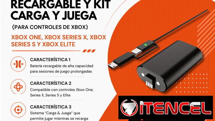 Bateria Recargable y Kit Carga & Juega para Controladores Xbox, disponible en La Habana