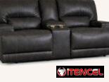Sofá reclinable de 2 plasa con portabaso