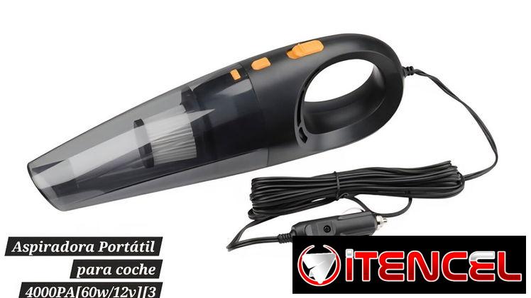 ✅️Aspiradora Portátil para coche  4000PA[60w/12v][3 boquillas][Hoteche]