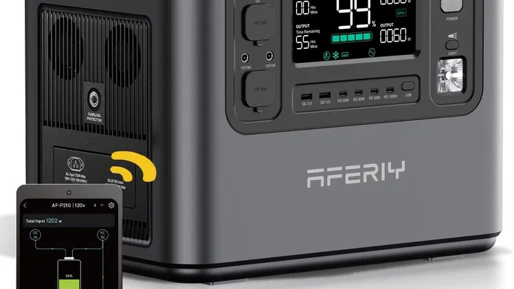 ⚡🔋 Estación de Energía Portátil AFERIY P210 – 2400W / 2048Wh 🔋⚡