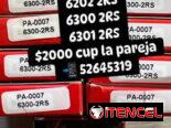 Rodamientos New  6201 2RS, 6202 2RS, 6300 2RS y 6301 2RS