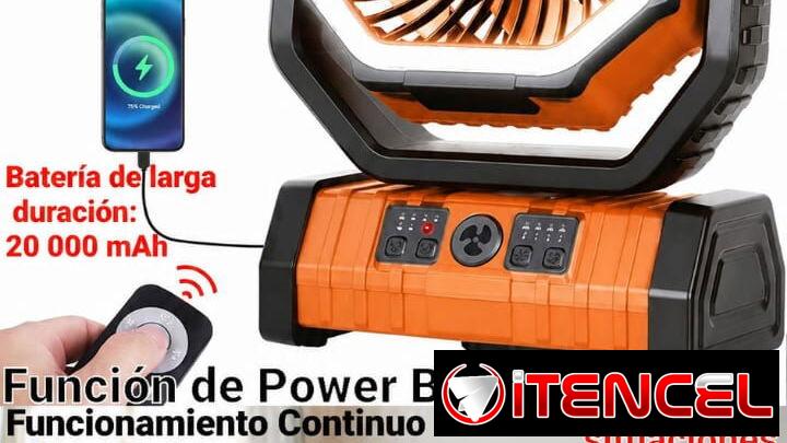 Ventilador recargable