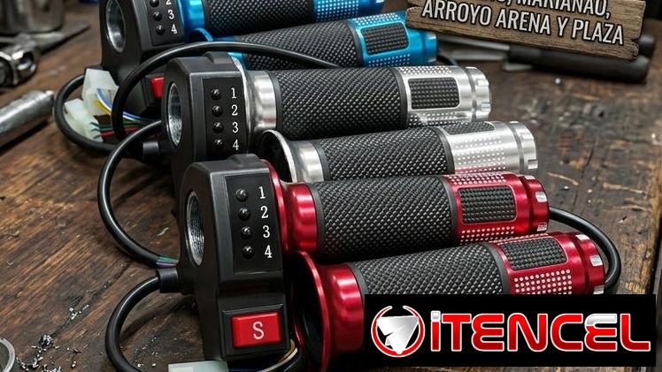 🏍️¡Domina tu Ruta con Estilo a traves de Nuestros PUÑOS d’ PULSACION d’ 4 VELOCIDADES y RETROCESO!.🏍️
