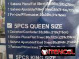 Sert de sobrecamas queen size