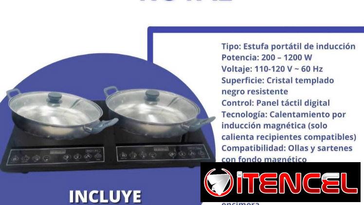 Cocina de Inducción de 2 hornillas Royal incluye 2 sartenes