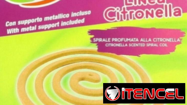 Espiral 10 piezas y pulsera de citronella  contra los mosquitos