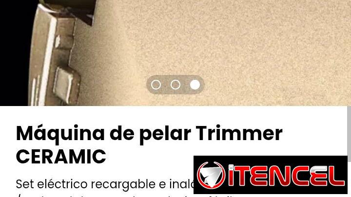 Máquina de pelar Trimmer CERAMIC. Set eléctrico recargable e inalámbrico para barbería. Nuevo