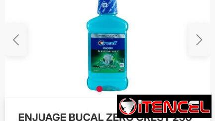Enjuague Bucal frasco de 250ml, zero alcohol marca Crest
