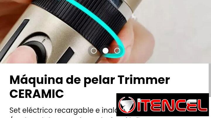 Máquina de pelar Trimmer CERAMIC. Set eléctrico recargable e inalámbrico para barbería. Nuevo