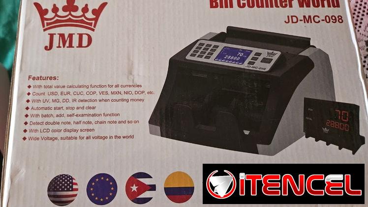 Máquinas contadoras JMD detectan billetes falsos nuevas en caja venta mayorista y minorista Playa o La Coronela