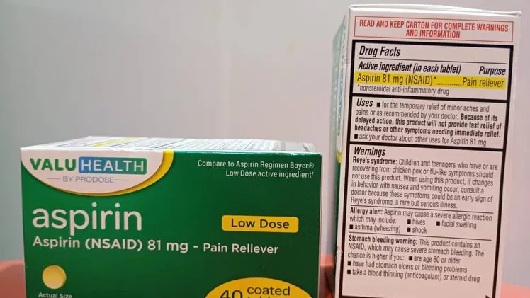 Aspirina de 81 mg tabletas