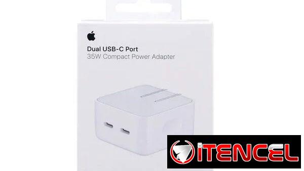 Original, Cargador apple con puerto USB-C doble de 35 W!