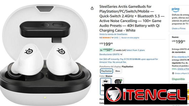 SteelSeries Arctis GameBuds – Audífonos Gamer Inalámbricos de Alto Rendimiento | videojuegoshabana.com