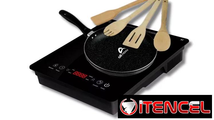Cocina de inducción con sus accesorios