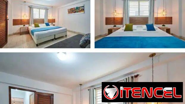 Renta de apartamento de lujo corriente 24hr, 1 habitación,independiente y amueblado