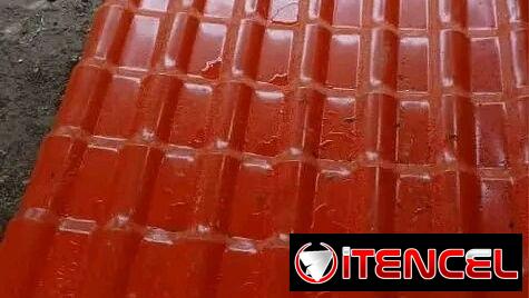 Tejas plasticas imitación colonial de buen grosor miden 3.95×1.05 y Tejas galvanizadas de 3.85×1.10 y 3.85x1mt