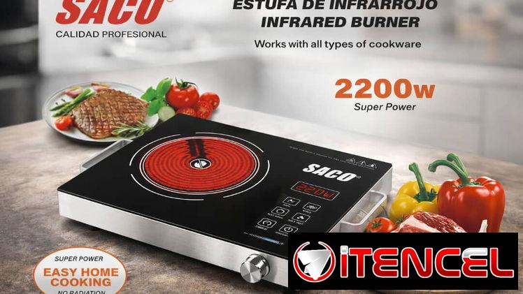 Cocina infrarroja marca SACO de 2200 watts en venta