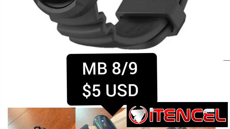 Manillas marca Mijobs para Xiaomi Mi band 5/6/7 y 8/9 Estilo: Casio G-Shock: $5 USD