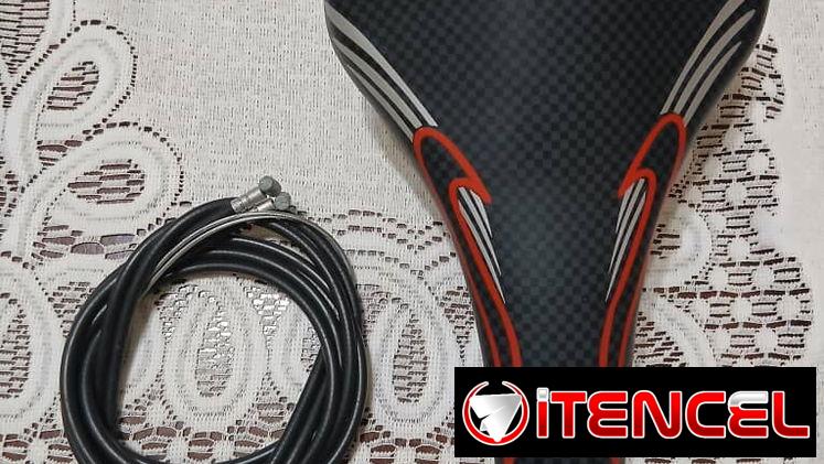 Asiento y cable de freno bicicleta. NUEVOS.  5 2425543