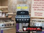 Estufas de gas con horno. 4, 5 y 6 quemadores