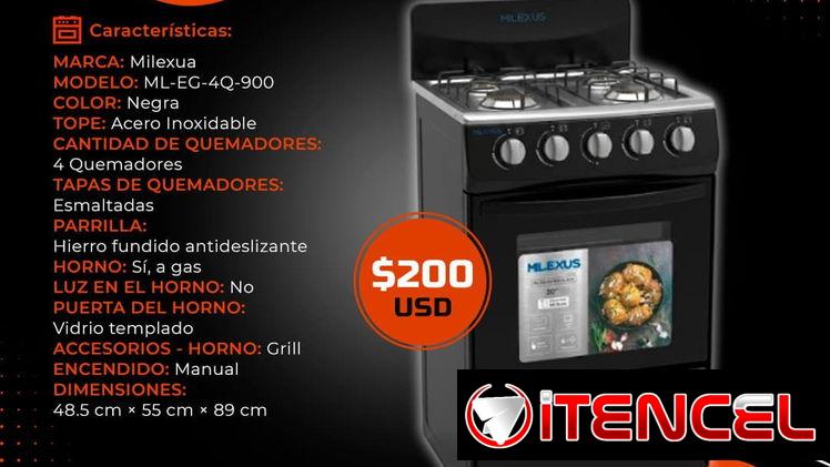 🧑🏾‍🍳 MILEXUS 🧑🏾‍🍳 COCINA CON HORNO 20″ MILEXUS. SERVICIO DE MENSAJERÍA CON FACTURA Y GARANTÍA. TF 5483699