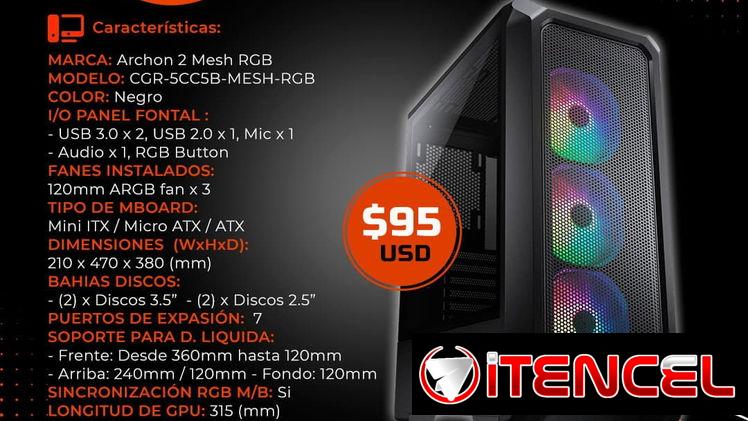 🖥️ GAMING 🖥️ CHASIS GAMING COUGAR – RGB. MENSAJERÍA CON FACTURA Y GARANTÍA. TL 54833699