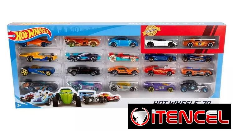 🏎️ Set de 20 Carritos HOT WHEELS – ¡Pura Adrenalina Sobre Ruedas!