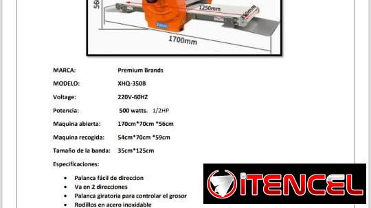 Laminadora sobadora industrial de doble rodillo nueva en el huacal