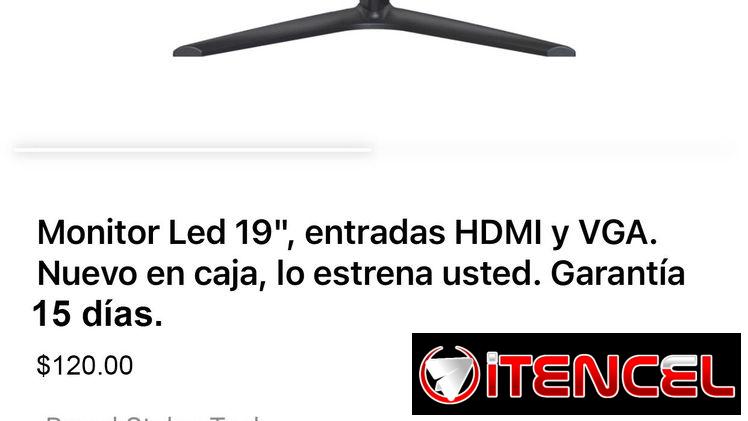 🔰En oferta monitores de 19″. Sellados en caja, con garantía de 15 días.