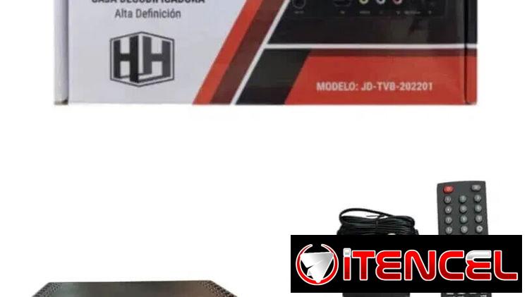 Caja Descodificadora HD con sus accesorios. Nuevo