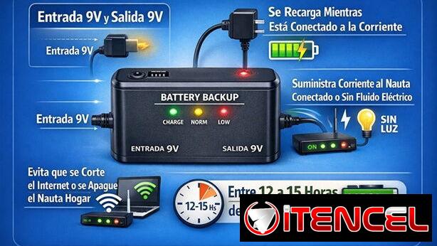 Nauta Hogar: Baterías 9v y 12v para que puedas trabajar, estudiar o navegar sin interrupciones 💻📶