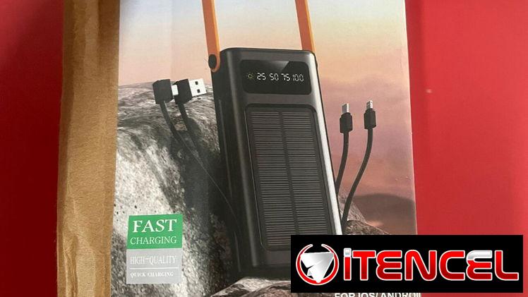 Cargador portátil de 70000mah con panel solar