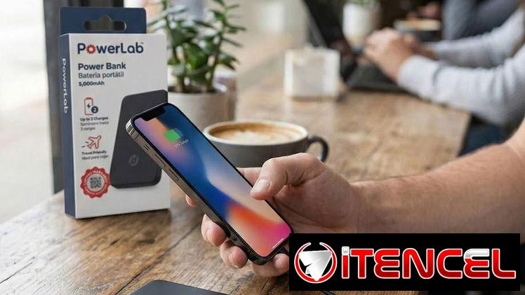 ☎️53544655 🛵 Entrega Disponible ⭐Power Bank PowerLab 5000 mAh – Energía compacta donde la necesites ⭐
