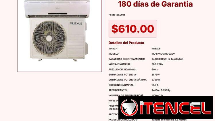 Ofertazo de Aire Split 24K 220V Milexus para el verano en Cuba VPT#-0014