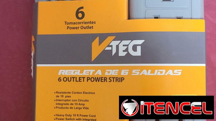 Regletas de 6 tomas resistentes y óptima calidad de tomas, para proteger los equipos de sala, etc