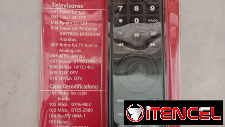 Mando para tv y cajita digitales
