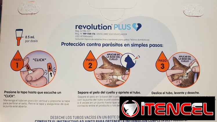 Revolution Plus para eliminar parásitos externos e internos en gatos