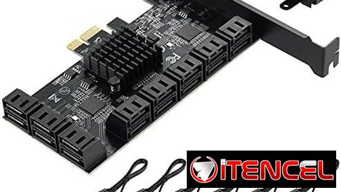 Tarjeta pci sata 3.0, 16 puertos