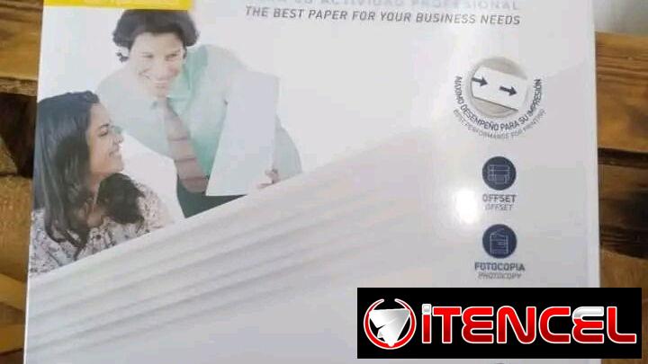 Hojas blancas estilo carta 500u
