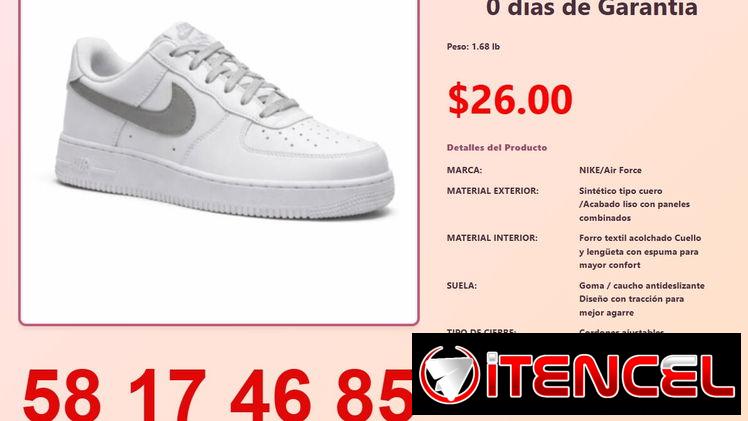 TENIS NIKE AIR FORCE  BLANCO