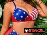 Trusa shein bikini tallas grandes L y XL tiro alto