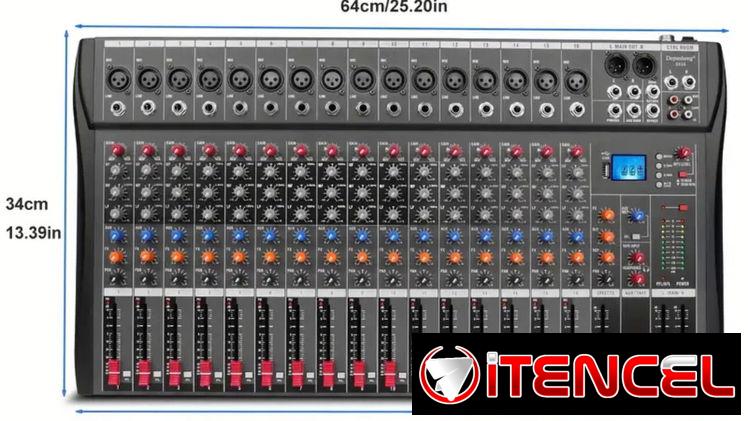 consola mezcladora de 12 canales