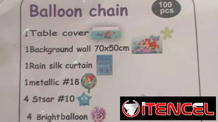 Set decorativo 100 pcs Sirenita M5