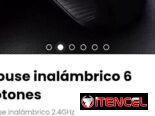 Mouse inalámbrico 6 botones 2.4GHz