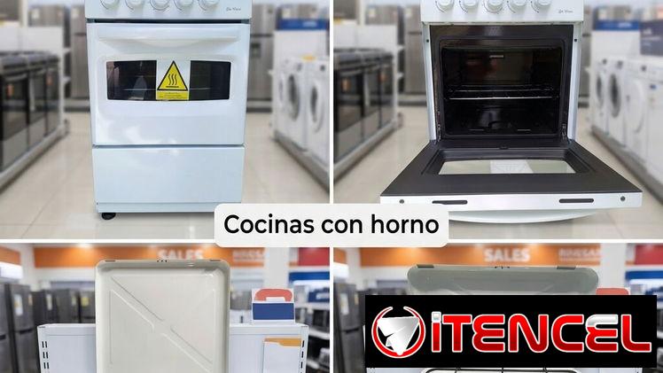 Cocina de Horno y Cocina de Gas de 4 y 2 hornillas